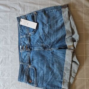 Women Hudson Jeans Denim Ruby Cuffed Shorts Light Blue Size 31